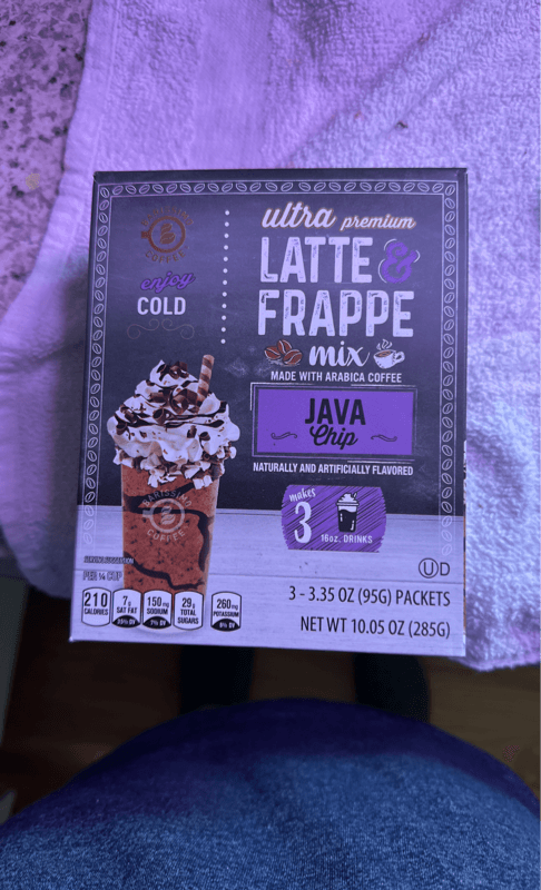 Barissimo Coffee Ultra Premium Java Chip Latte Frappe Mix Made With Arabica Coffee