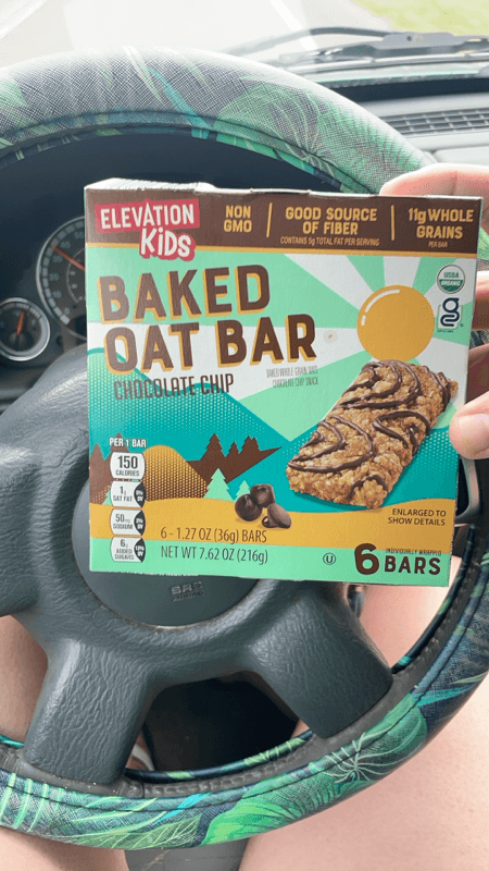 Elevation Kids Baked Oat Bar Chocolate Chip