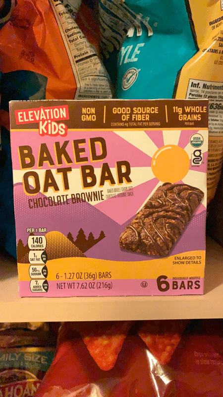 Elevation Kids Chocolate Brownie Baked Oat Bar
