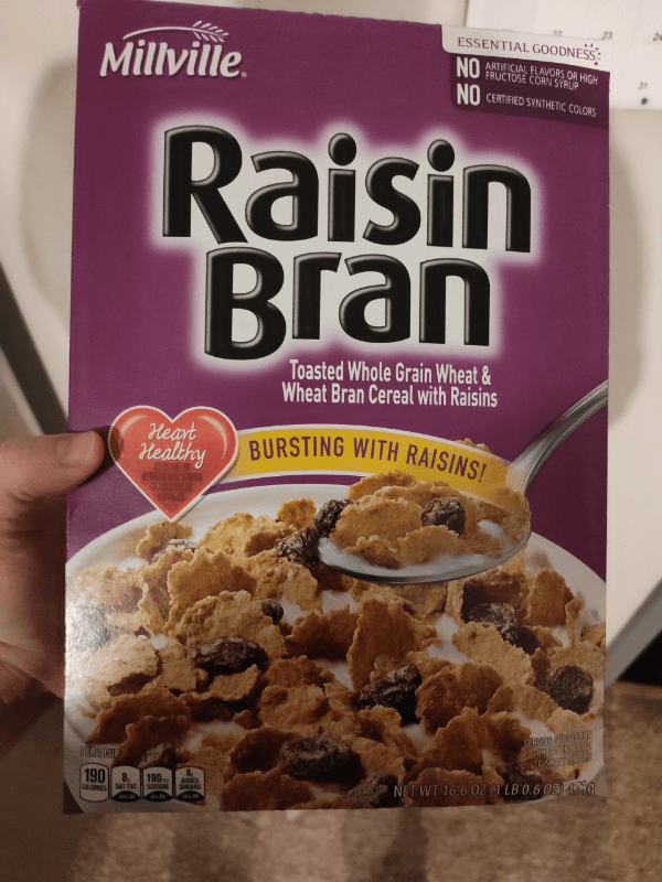 Millville Raisin Bran Toasted Whole Grain Wheat & Wheat Bran Cereal With Raisins