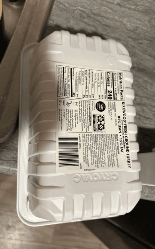 Kirkwood All Natural Fresh Ground Turkey 85% Lean 15% Fat