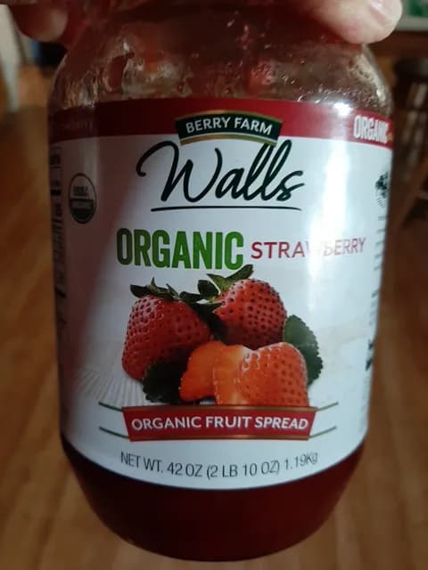 Walls Berry Farm Organic Strawberry Fruit Spread