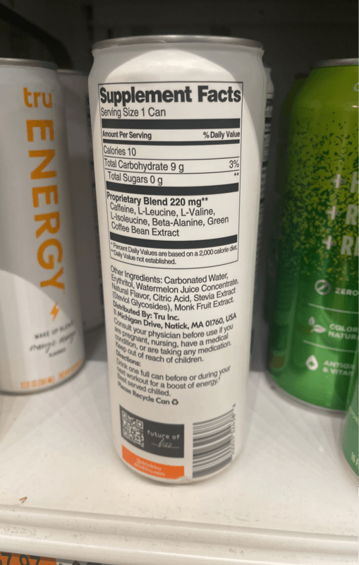 Tru Power Workout Blend Watermelon Flavored