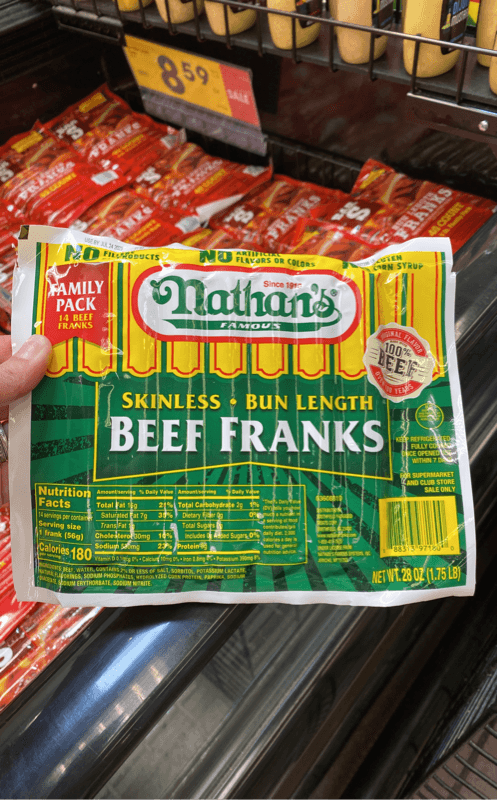 Nathan'S Skinless - Bun Length Beef Franks