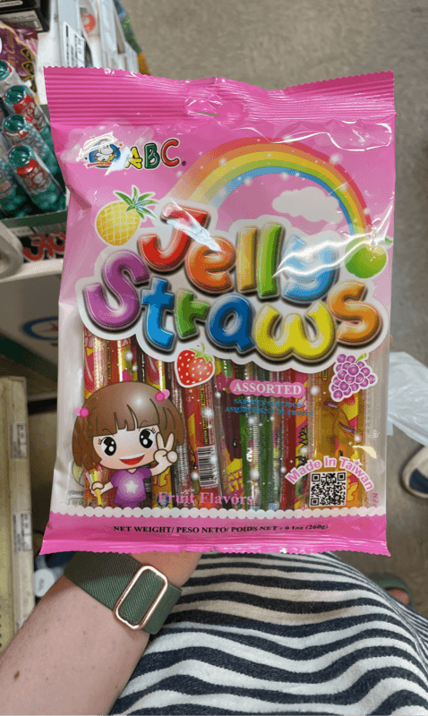 Funny Hippo Abc Assorted Jelly Straws Fruit Flavors