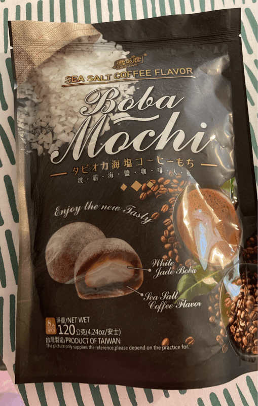 Yuki & Love Sea Salt Coffee Flavor Boba Mochi