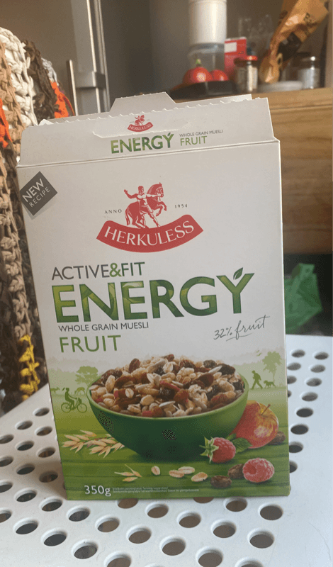Herkuless Active & Fit Energy Fruit Whole Grain Muesli