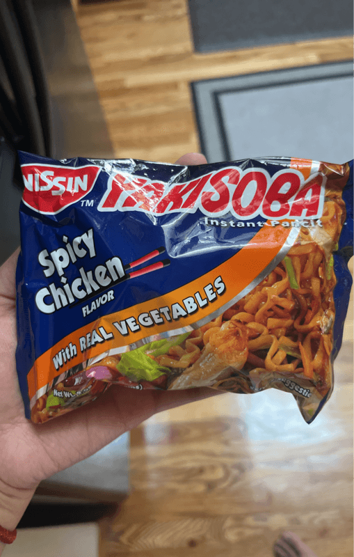 Nissin Yakisoba Instant Pancit Spicy Chicken Flavor With Real Vegetables