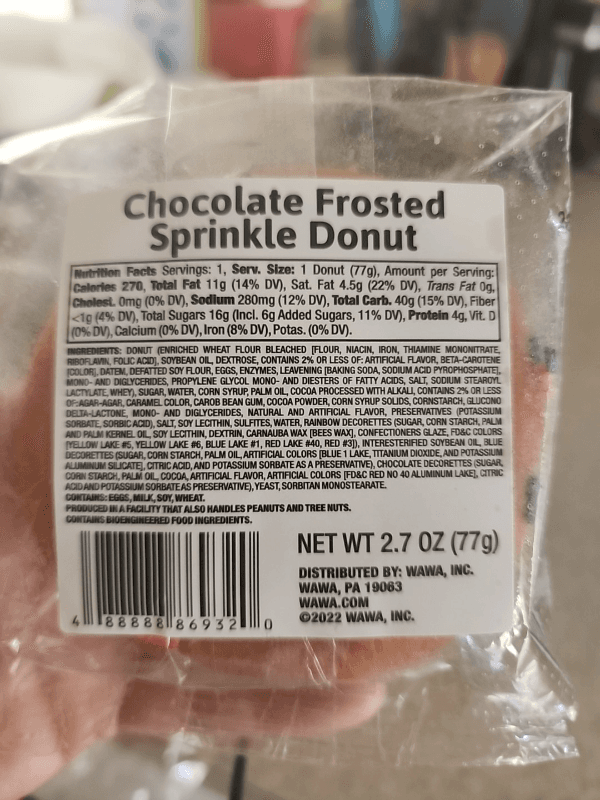 Wawa Chocolate Frosted Sprinkle Donut