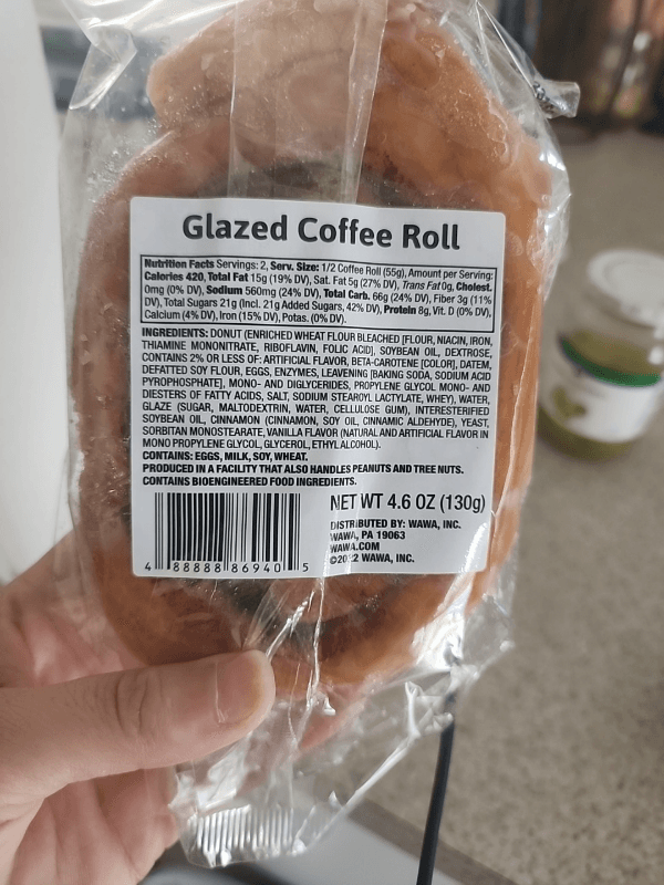 Wawa Glazed Coffee Roll