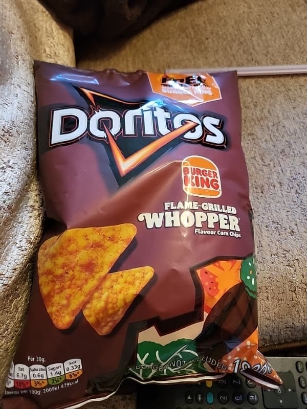 Doritos Burger King Flame-Grilled Whopper Flavour Corn Chips