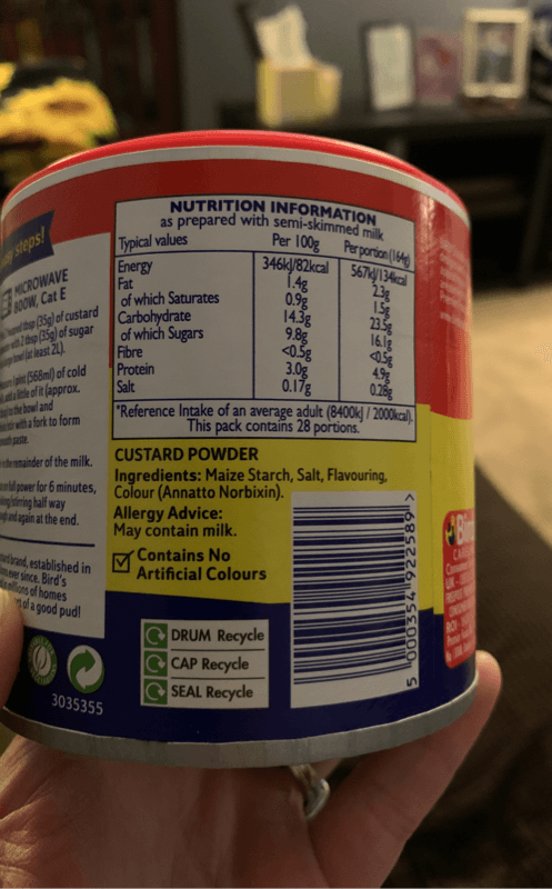 Bird'S Original Custard Powder