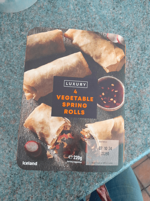 Iceland Luxury 4 Vegetable Spring Rolls