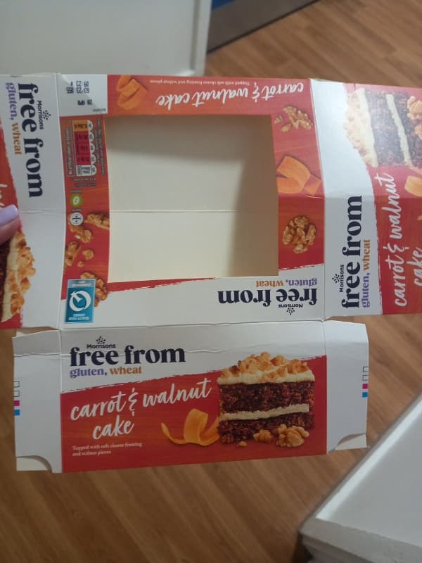 Morrisons Free Gluten, Wheat Carrot & Walnut Cake