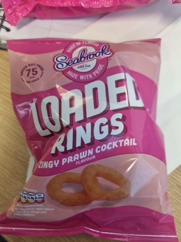 Seabrook Loaded Rings Zingy Prawn Cocktail Flavour