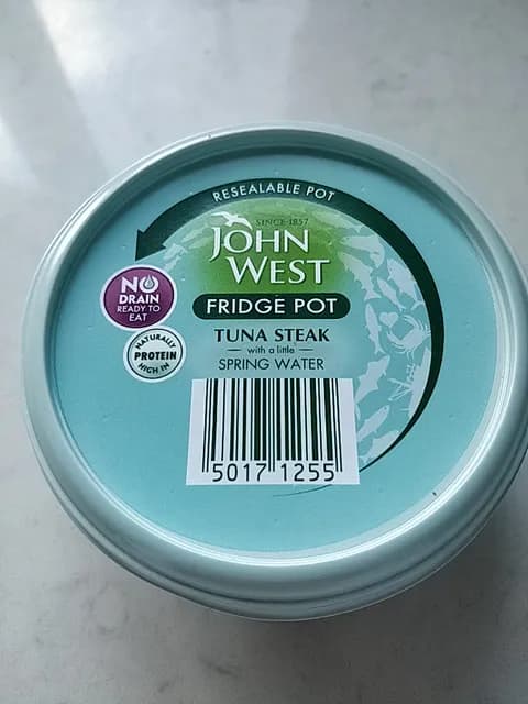 John West Fridge Pot Tuna Steak With A Little Spring Water