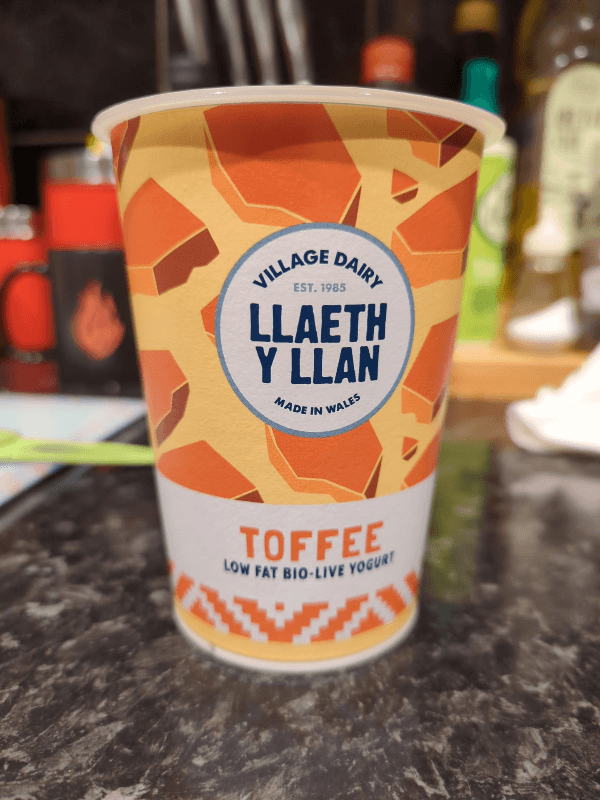 Village Dairy Llaeth Y Llan Toffee Low Fat Bio-Live Yogurt