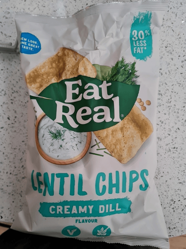 Eat Real Creamy Dill Flavour Lentil Chips