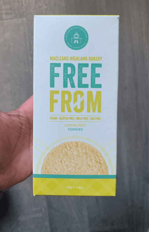 Macleans Highland Bakery Free From Lemon Zest Cookies