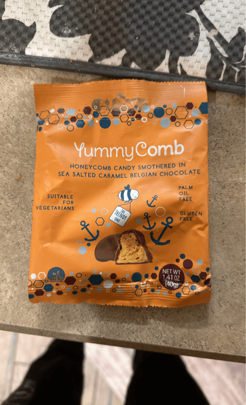 Yummycomb Sea Salted Caramel Belgian Chocolate Honeycomb Candy