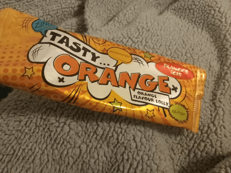 Franco'S Ices Tasty Orange Flavour Lolly