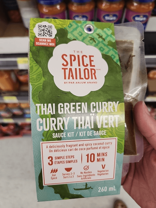 The Spice Tailor Thai Green Curry Sauce Kit