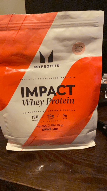 Myprotein Impact Vanilla Ice Cream Whey Protein Drink Mix