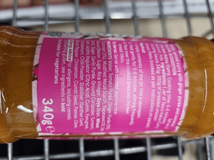Tesco Katsu Curry Cooking Sauce Mild