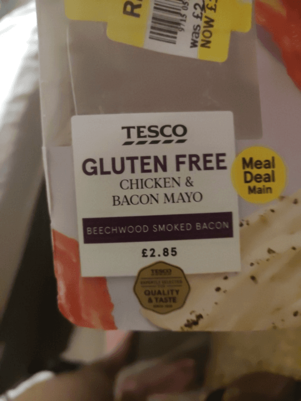 Tesco Gluten Free Chicken & Bacon Mayo