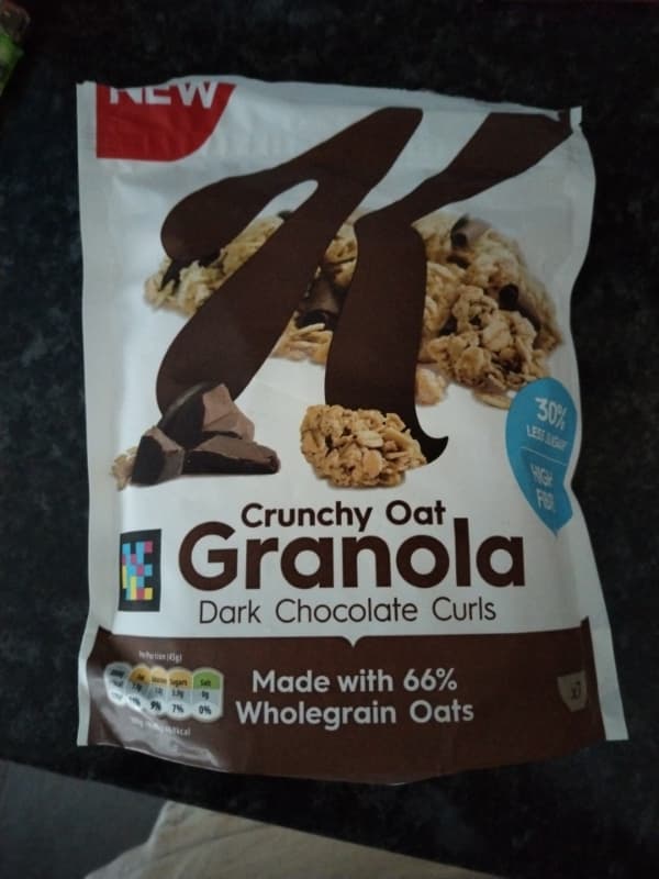 Kellogg'S Crunchy Oat Granola, Dark Chocolate Curls