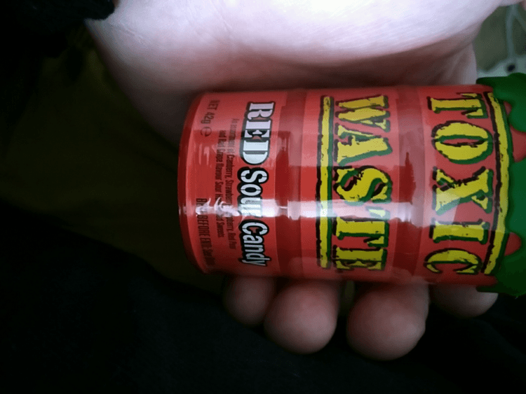 Toxic Waste Red Sour Candy