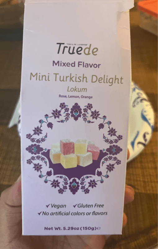 Truede Mixed Flavor Mini Turkish Delight Rose, Lemon, Orange