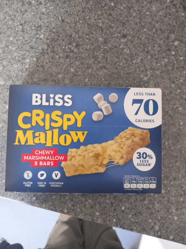 Bliss Crispy Mallow Chewy Marshmallow Bars
