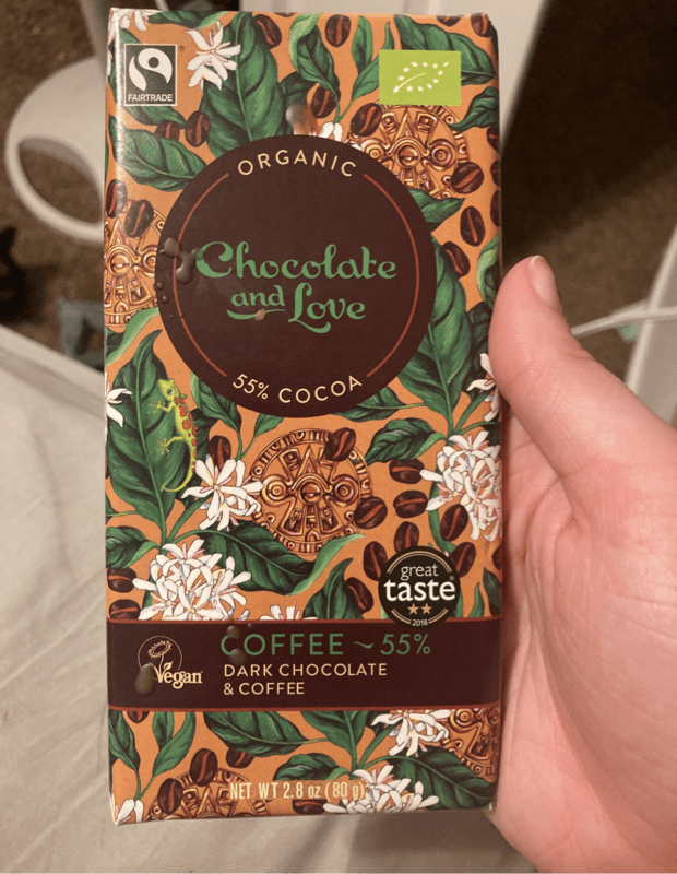 Chocolate And Love 55% Cocoa Dark Chocolate & Coffee Organic
