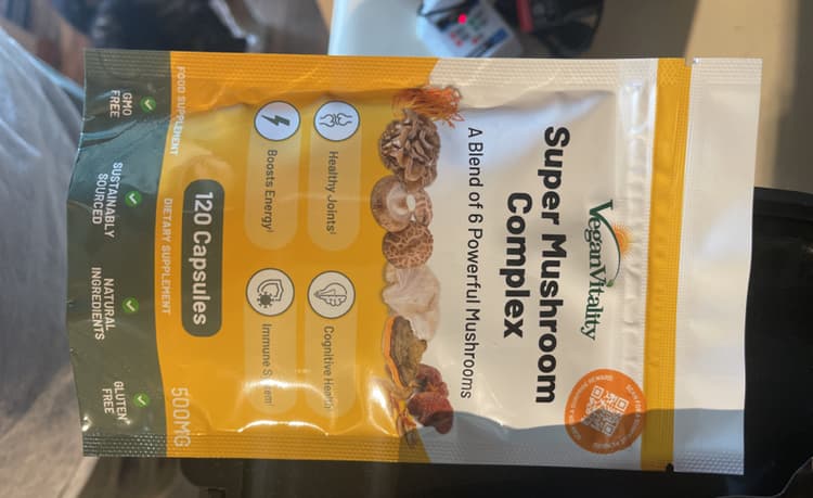 Vegan Vitality Super Mushroom Complex A Blend Of 6 Powerful Mushrooms