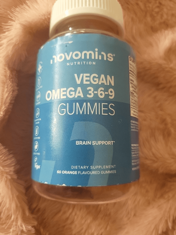 Novomins Vegan Omega 3-6-9 Orange Flavoured Gummies