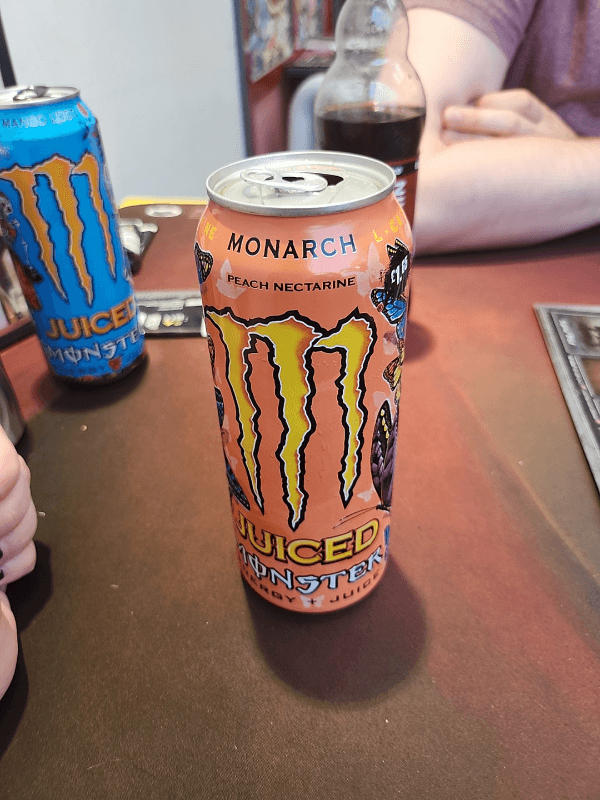 Juiced Monster Monarch Peach Nectarine Energy + Juice