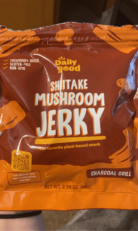 The Daily Good Shiitake Mushroom Jerky Charcoal Grilled