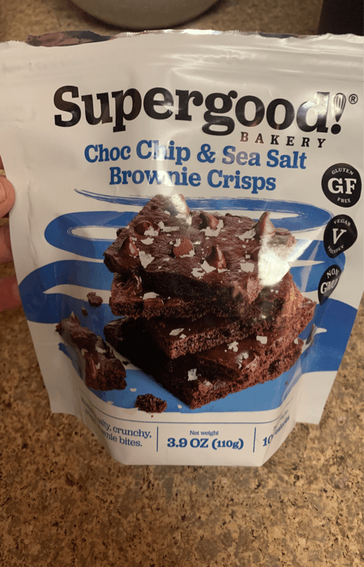 Supergood Bakery Choc Chip & Sea Salt Brownie Crisps