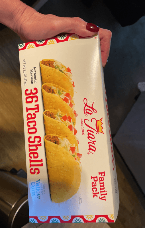 La Tiara Authentic Mexican 36 Taco Shells Yellow Corn Family