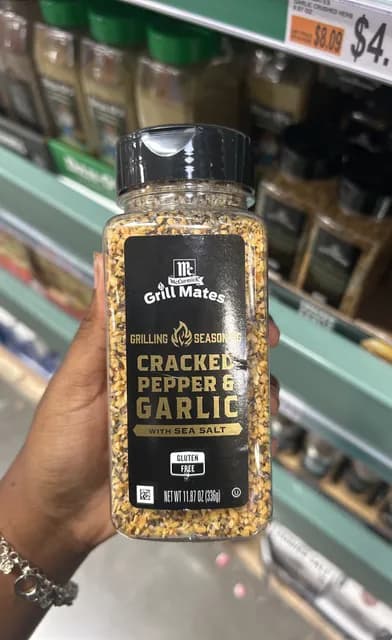 Mccormick Grill Mates Grilling Seasoning Cracked Pepper & Garlic With Sea Salt