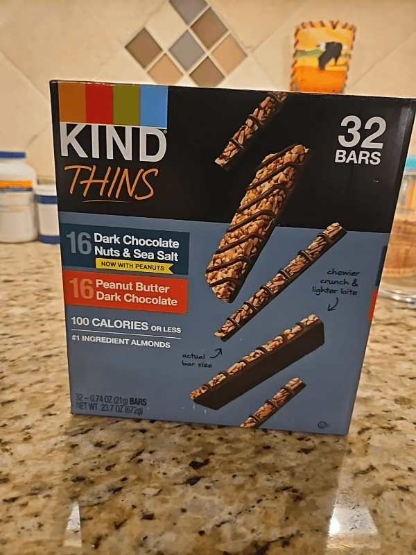 Kind Thins Dark Chocolate Nuts & Sea Salt And Peanut Butter Dark Chocolate Bars