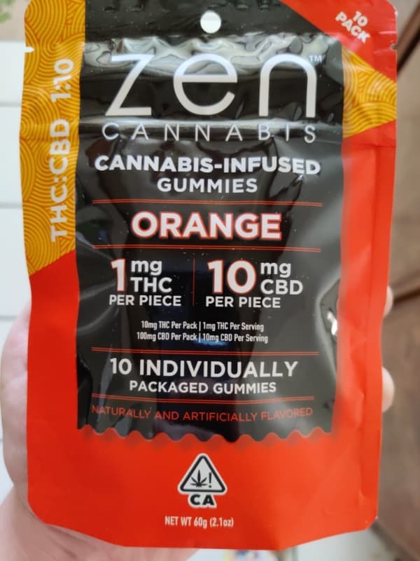 Zen Orange Cannabis-Infused Gummies