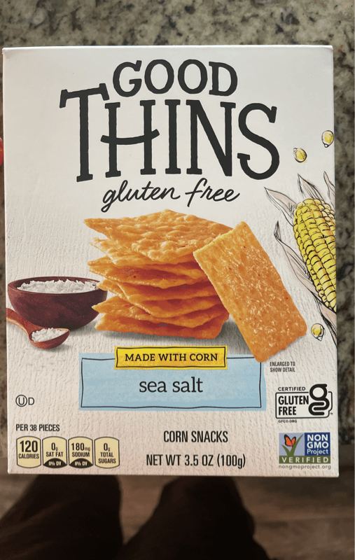 Good Thins Gluten Free Made With Corn Sea Salt