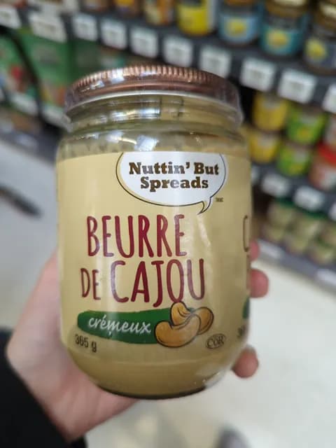Nuttin' But Spreads Beurre De Cajou Cremeux