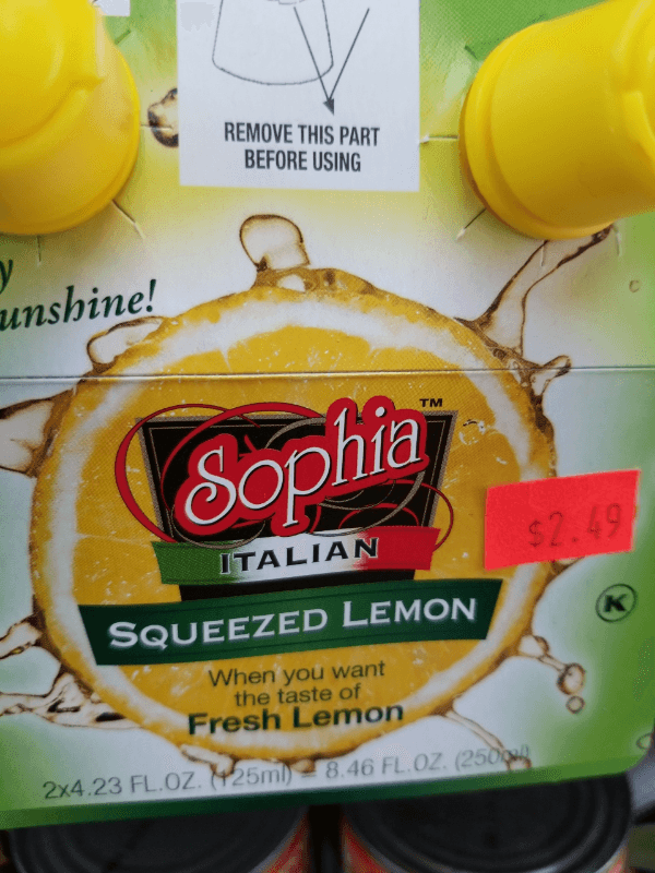 Sophia Lemon Condiment