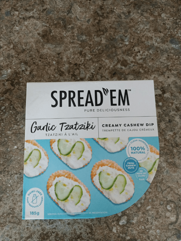 Spread'Em Garlic Tzatziki Creamy Cashew Dip