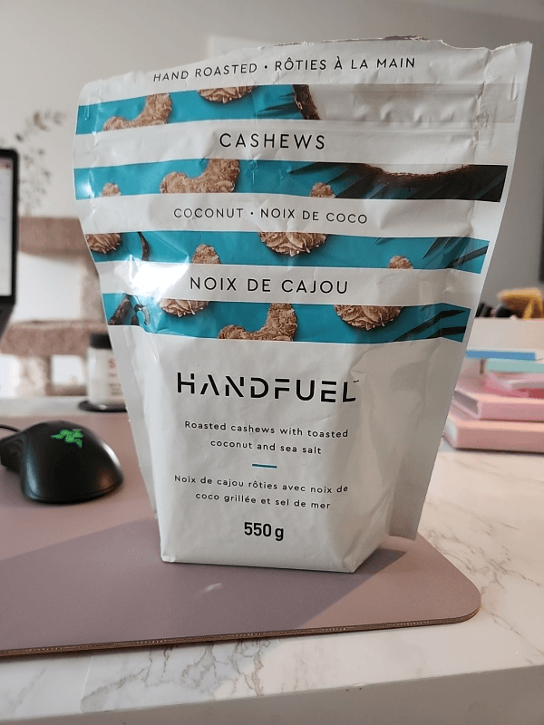 Handfuel Hand Roasted Cashews With Toasted Coconut And Sea Salt