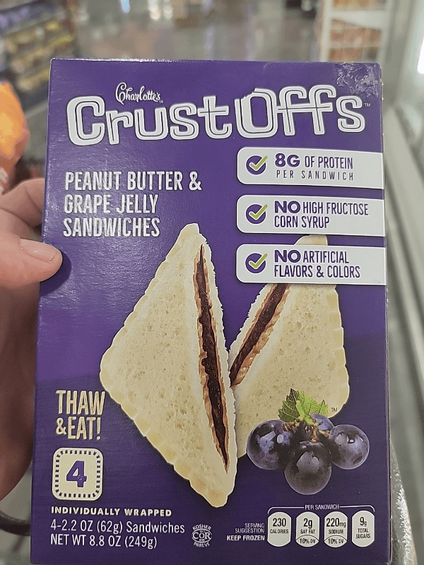 Charlotte'S Crust Offs Peanut Butter & Grape Jelly Sandwiches