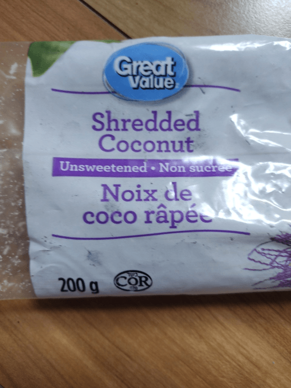 Great Value Unsweetened Shredded Coconut
